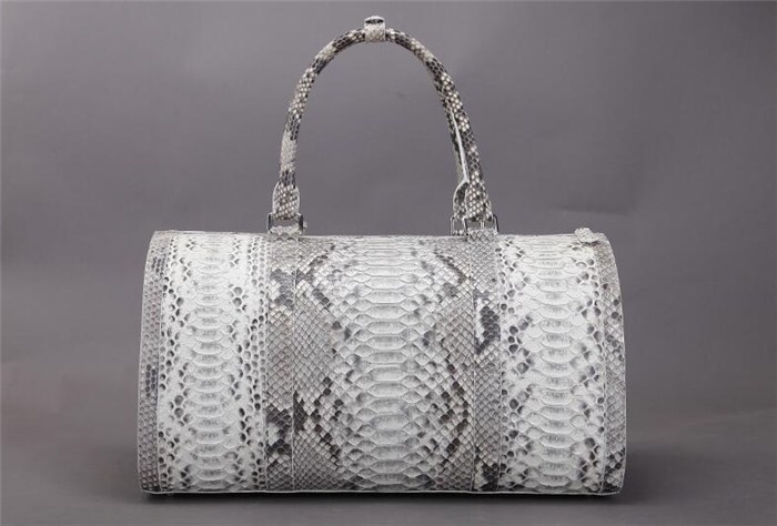 Vintage Design Custom Python Leather Duffle Bags Men Gym Bag for Travelling