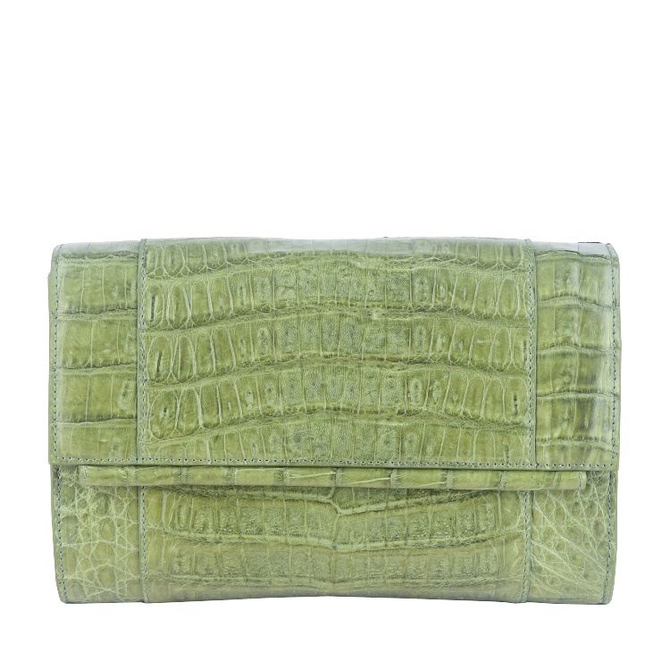 Authentic crocodile clutch bags women new  leather bags exclusive exotic purse luxury evening hand b