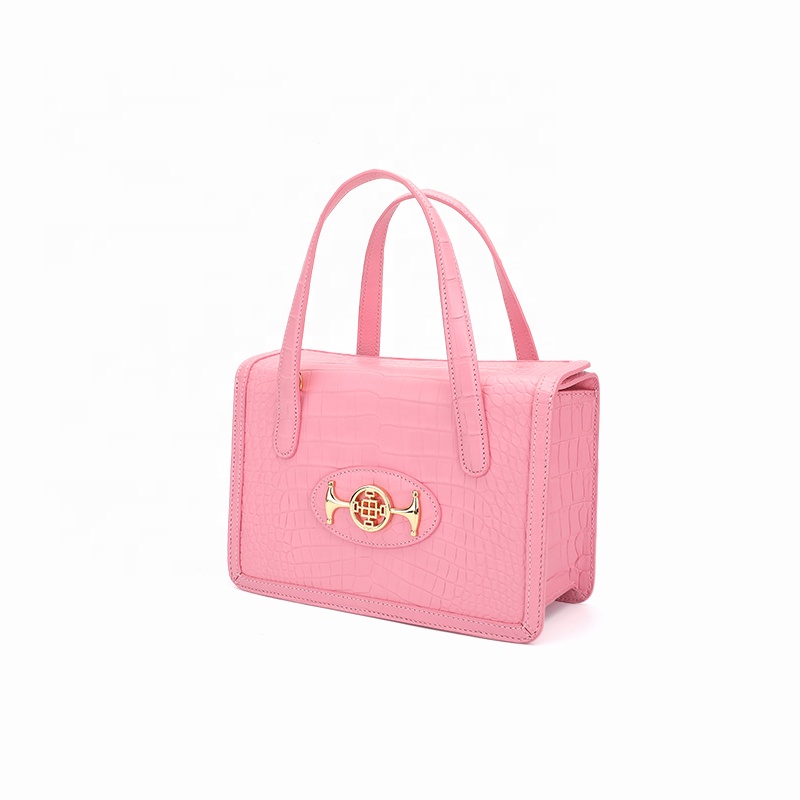 High quality handbag oem womens genuine leather branded bag crocodile crossbody bags