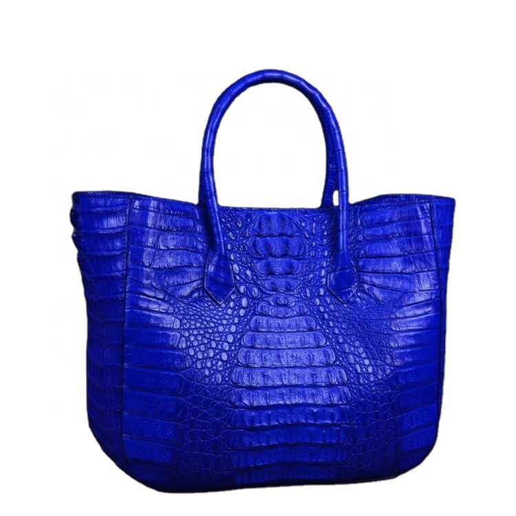 Luxury large crocodile ladies tote bags exotic handbag women fashion brand purse factory Guangzhou d