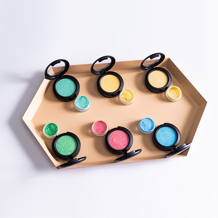 Duo chrome eye pigment cosmetic powder pastel pigm