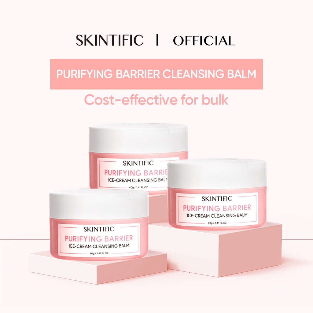 [ 3pcs Set ] SKINTIFIC Purifying Barrier Ice Cream Cleansing Balm (3 Pcs)